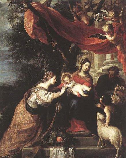 CEREZO, Mateo The Mystic Marriage of St Catherine